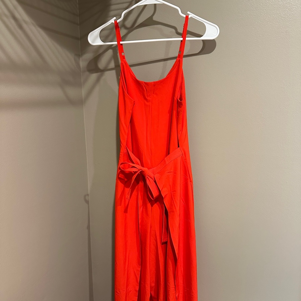 Vibrant Red Athleta Jumpsuit